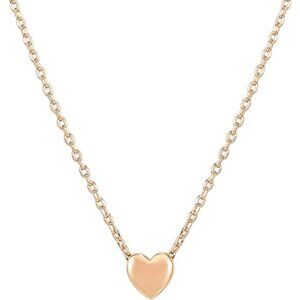 14K Gold Plated Cubic Zirconia Heart Necklace | Layered Necklaces | Gold